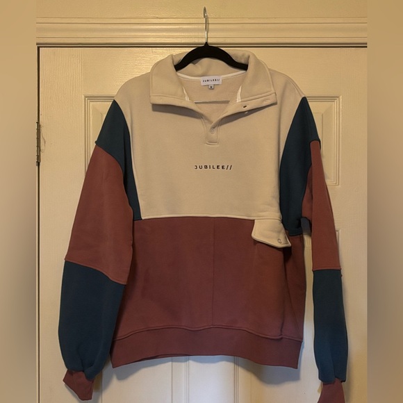 Jubilee Oversized Color Block Sweatshirt NWOT - Picture 4 of 5